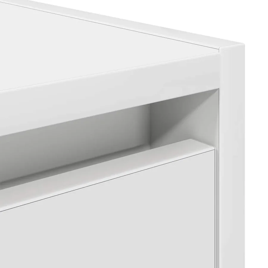 Tables de chevet murales 2 pcs blanc 38x34x40 cm - 10