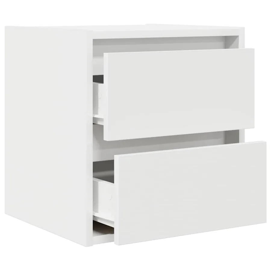 Tables de chevet murales 2 pcs blanc 38x34x40 cm - 6