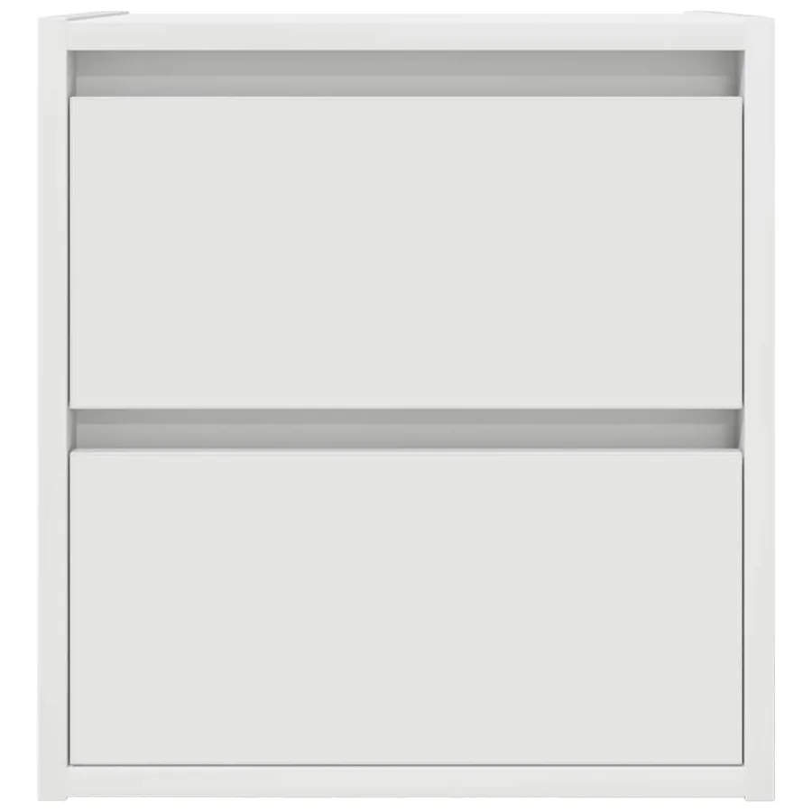 Tables de chevet murales 2 pcs blanc 38x34x40 cm - 7