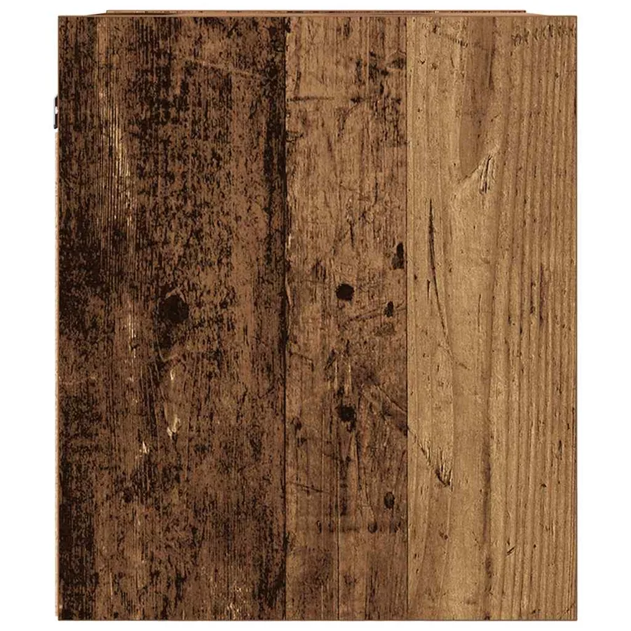 Tables de chevet murales 2 pcs vieux bois 38x34x40 cm - 8