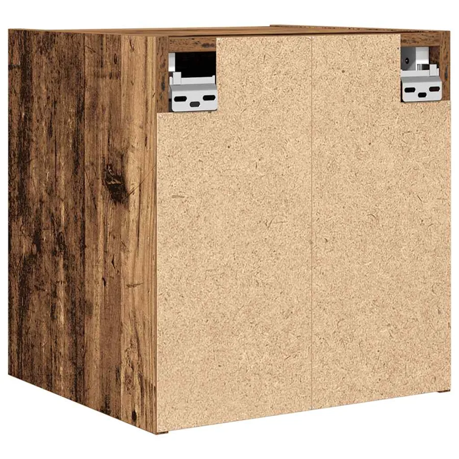 Tables de chevet murales 2 pcs vieux bois 38x34x40 cm - 9