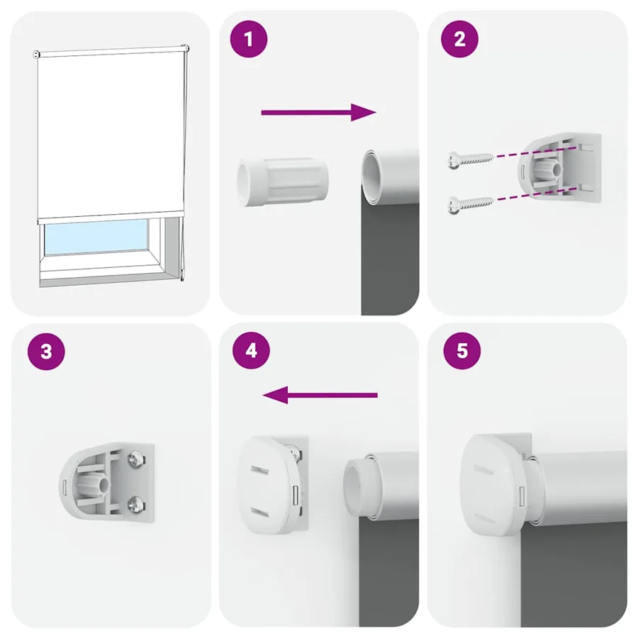 Store enrouleur occultant rouge largeur du tissu 100,7 cm - 6