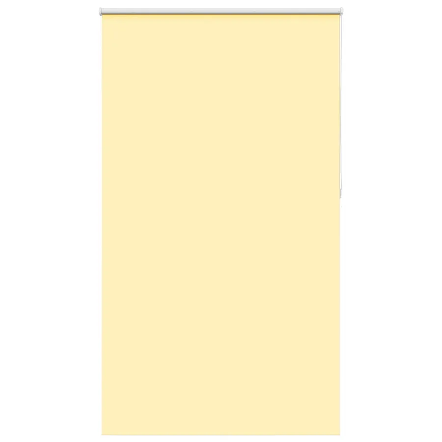 Store enrouleur occultant jaune largeur du tissu 136,6 cm