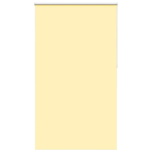 Store enrouleur occultant jaune largeur du tissu 136,6 cm