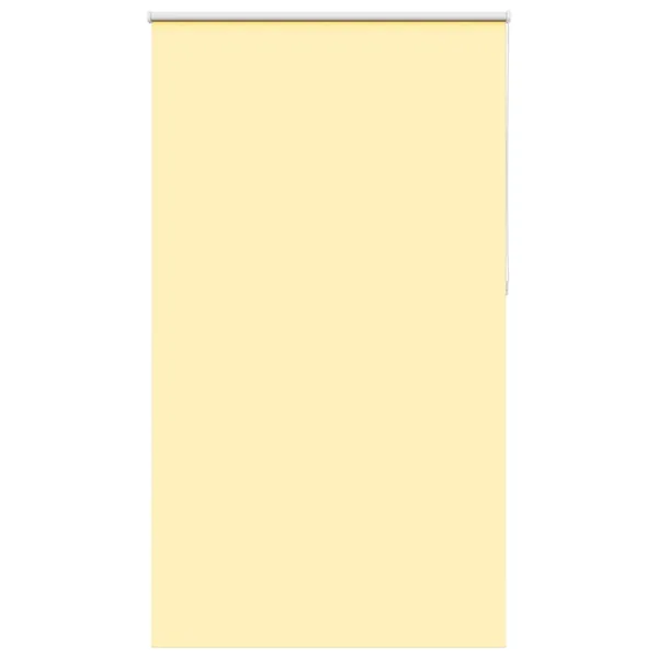 Store enrouleur occultant jaune largeur du tissu 131,6 cm