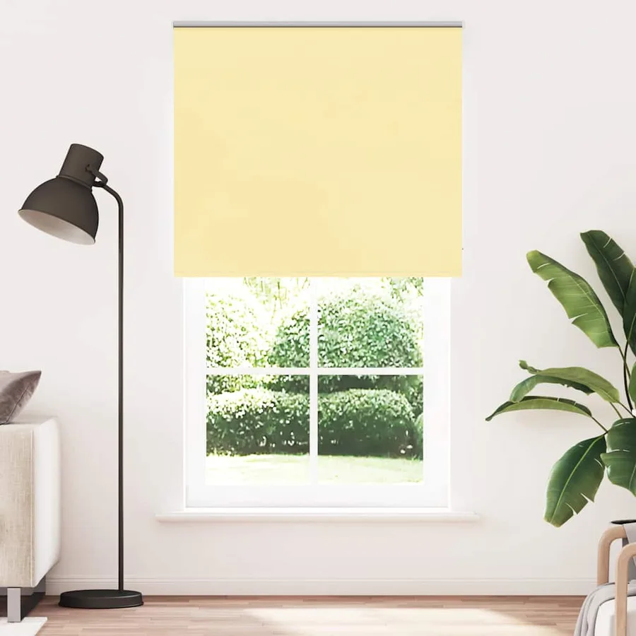 Store enrouleur occultant jaune largeur du tissu 131,6 cm - 2