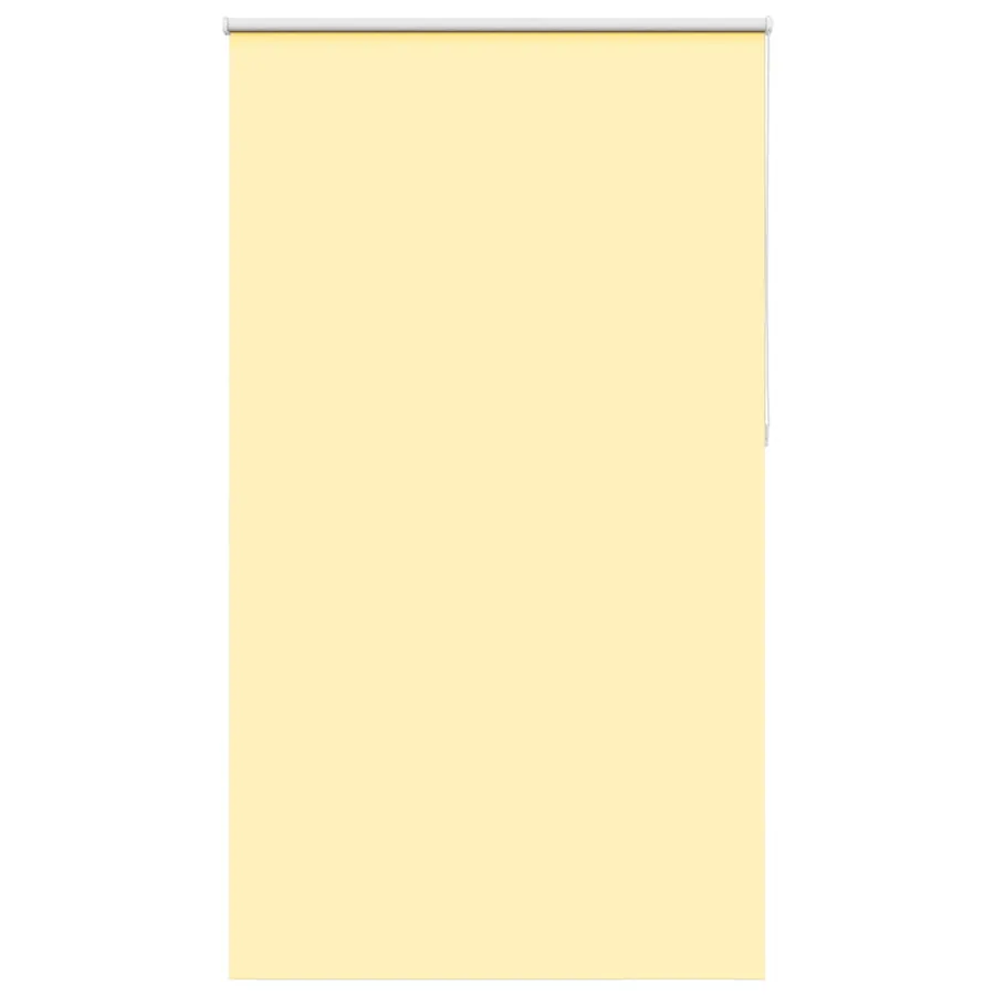 Store enrouleur occultant jaune largeur du tissu 121,6 cm