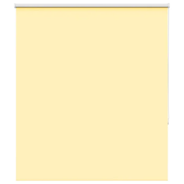 Store enrouleur occultant jaune largeur du tissu 131,6 cm