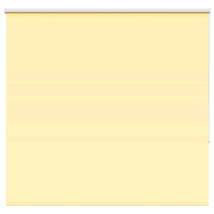 Store enrouleur occultant jaune largeur du tissu 141,6 cm