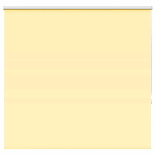 Store enrouleur occultant jaune largeur du tissu 141,6 cm