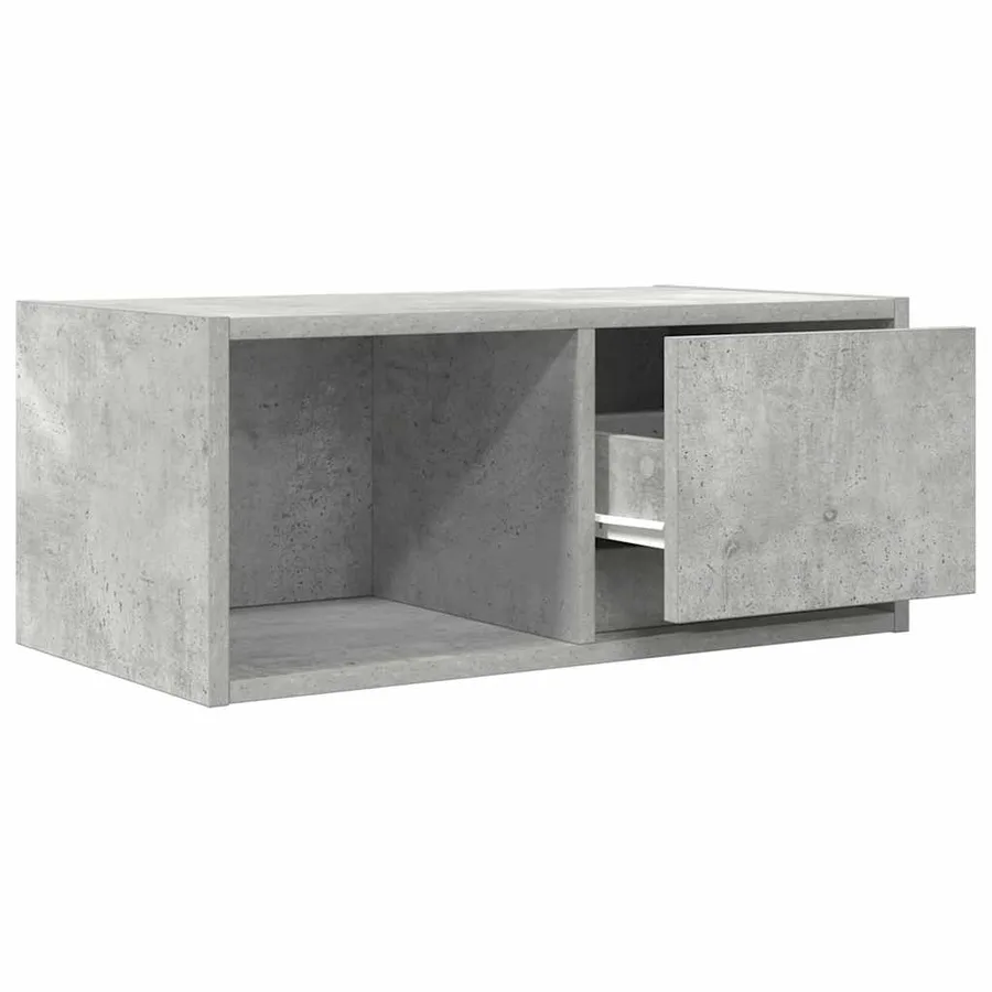 Meuble TV gris béton 60x31x25,5 cm bois d'ingénierie - 5