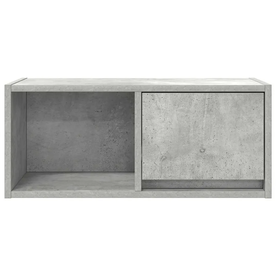 Meuble TV gris béton 60x31x25,5 cm bois d'ingénierie - 6