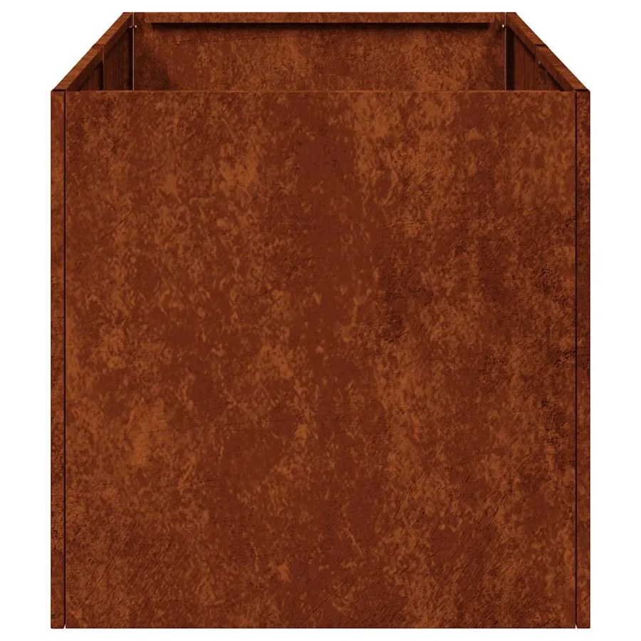 Jardinière rouillé 40x80x40 cm acier inoxydable - 5