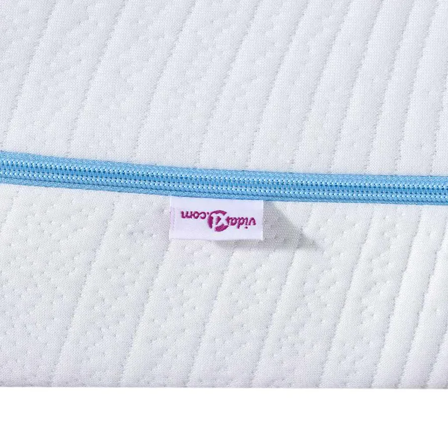 Matelas Moyennement ferme 140 x 190 cm Blanc - 9