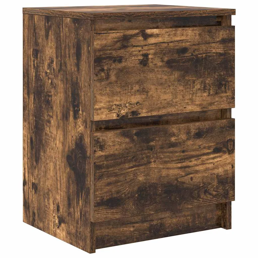 Meuble TV chêne fumé 40x35x54 cm bois d'ingénierie - 2