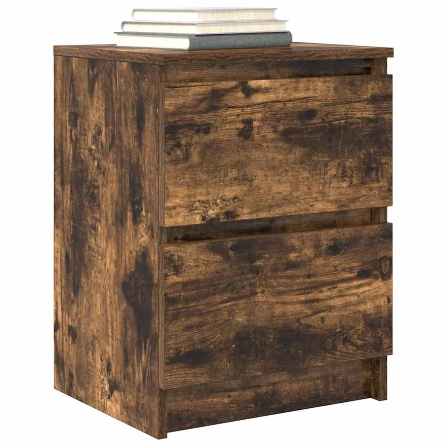 Meuble TV chêne fumé 40x35x54 cm bois d'ingénierie - 4