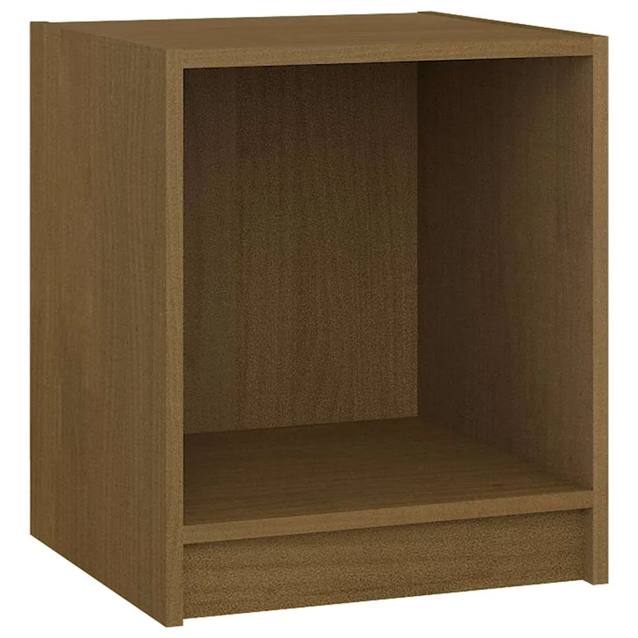Tables de chevet 2 pcs Marron miel 35,5x33,5x41,5 cm Pin massif - 5