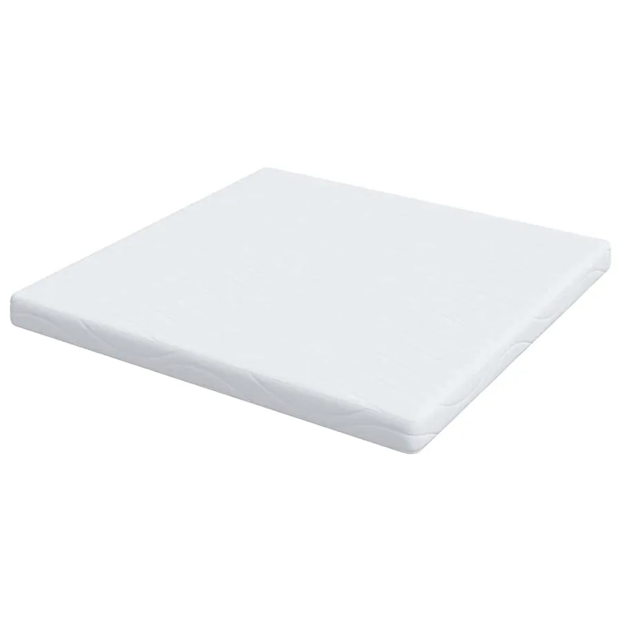 Matelas Blanc 200 x 200 cm Tissu jacquard - 5