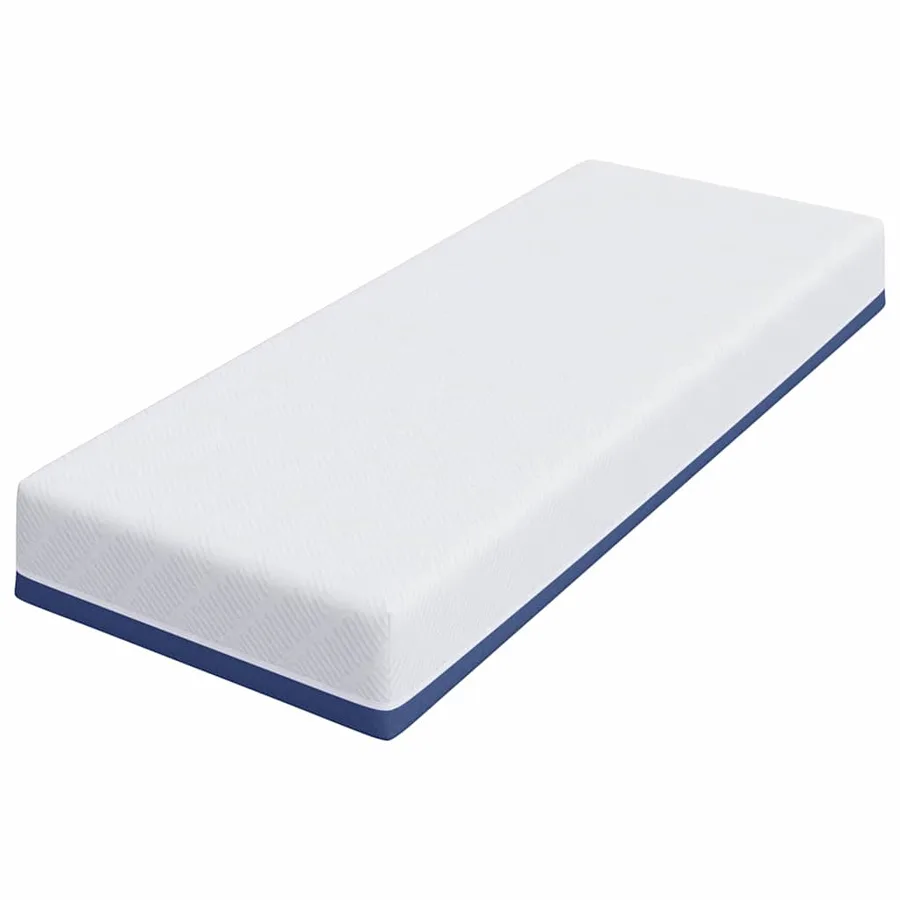 Matelas Blanc et Bleu 70 x 200 cm Tissu jacquard - 4