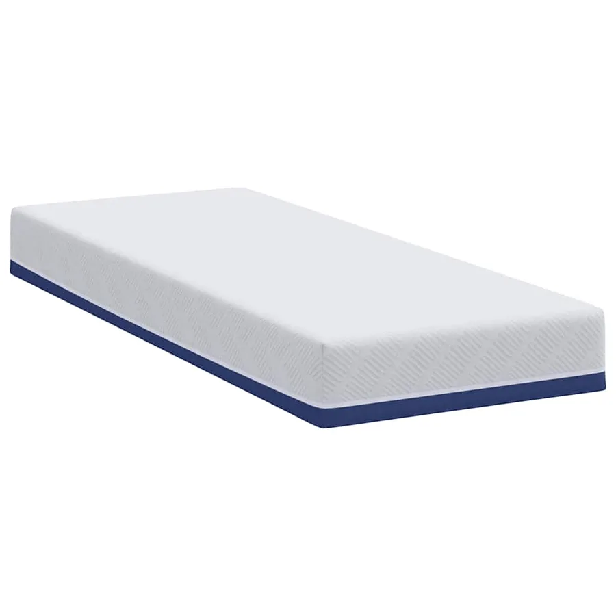 Matelas Blanc et Bleu 70 x 200 cm Tissu jacquard - 5