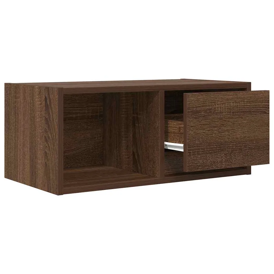 Meuble TV 2 pcs chêne marron 60x31x25,5 cm bois d'ingénierie - 5