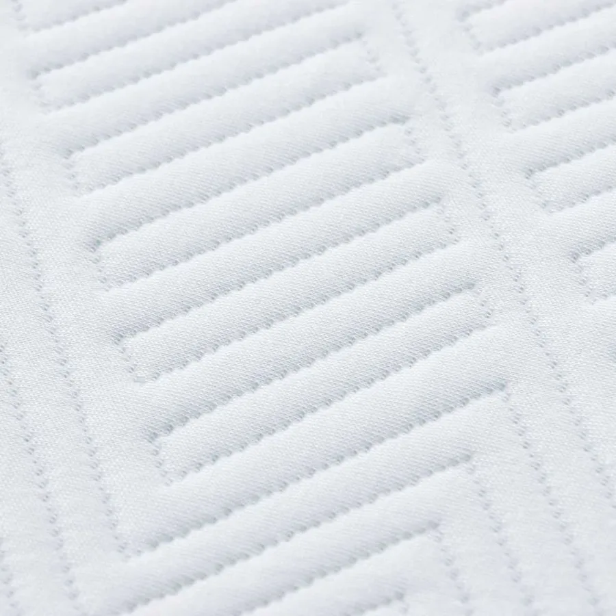 Matelas Blanc et Bleu 140 x 200 cm Tissu jacquard - 10