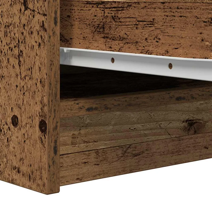 Buffet vieux bois 29,5x34x76 cm bois d'ingénierie - 9