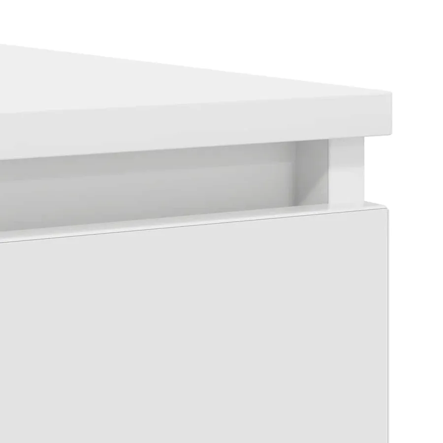 Buffet avec tiroirs blanc 100,5x35x98,5 cm bois d'ingénierie - 9