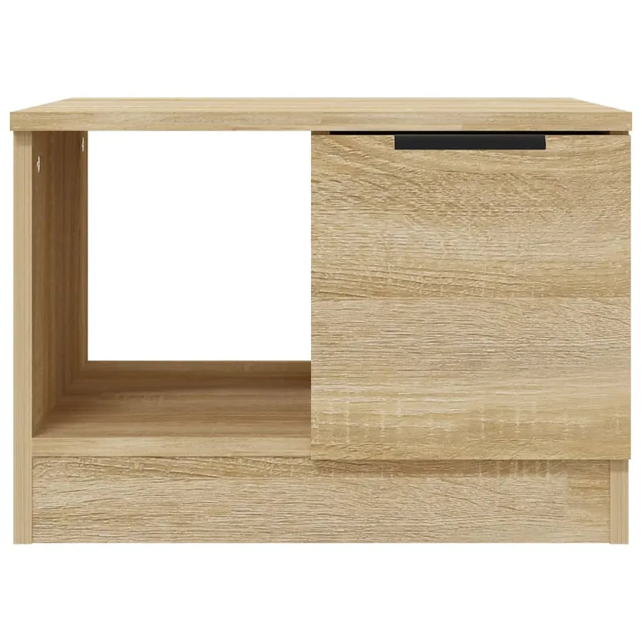 Table basse chêne sonoma 50x50x36 cm bois d'ingénierie - 5