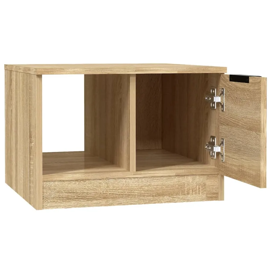 Table basse chêne sonoma 50x50x36 cm bois d'ingénierie - 6