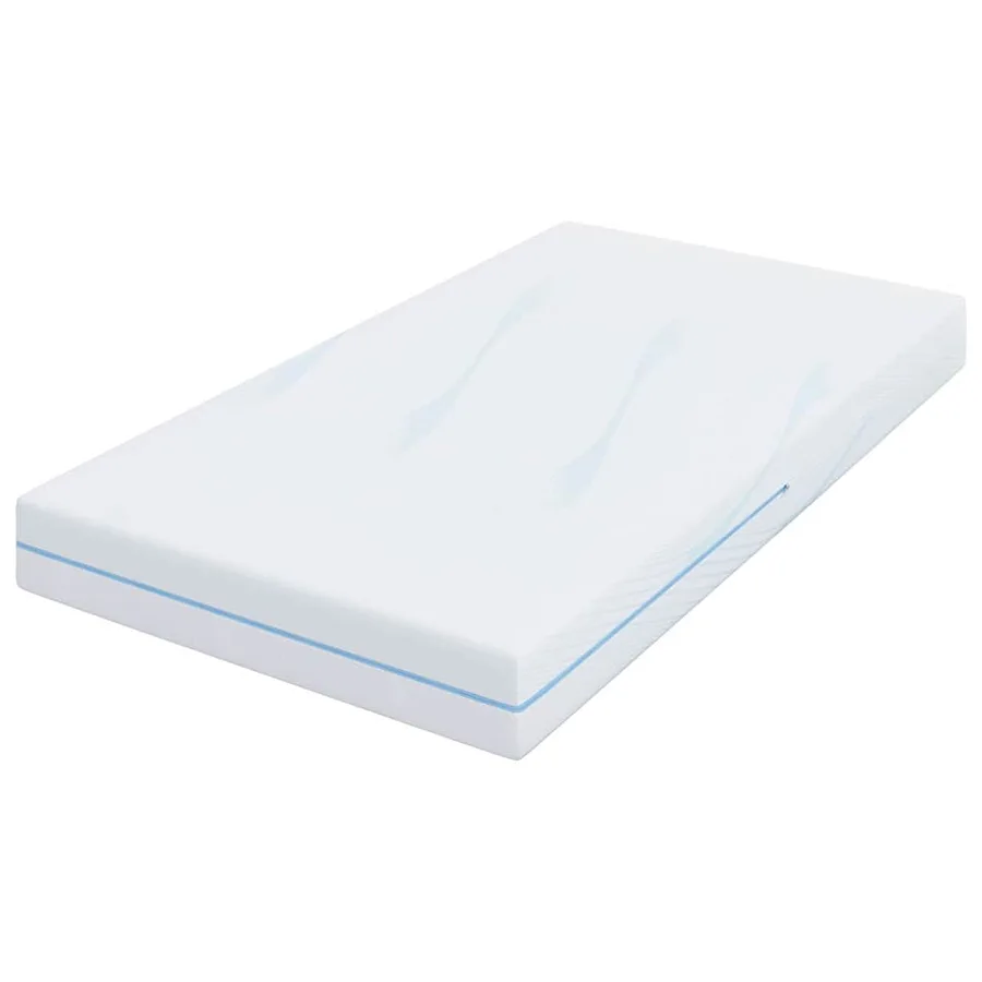 Matelas Moyennement ferme 100 x 200 cm Blanc - 4