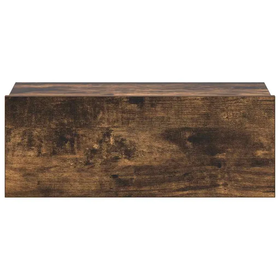 Tables de chevet flottantes 2 pcs Chêne fumé 40x30x15 cm - 6