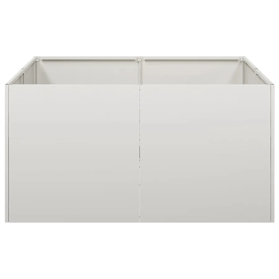 Jardinière 80x80x40 cm acier inoxydable - 4