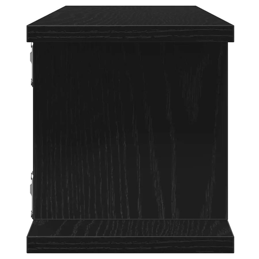 Étagères murales 2 pcs chêne noir 105x18x20 cm bois ingénierie - 7