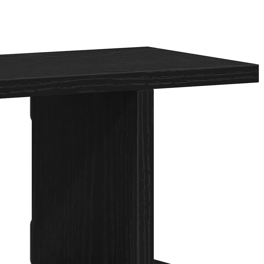 Étagères murales 2 pcs chêne noir 105x18x20 cm bois ingénierie - 9
