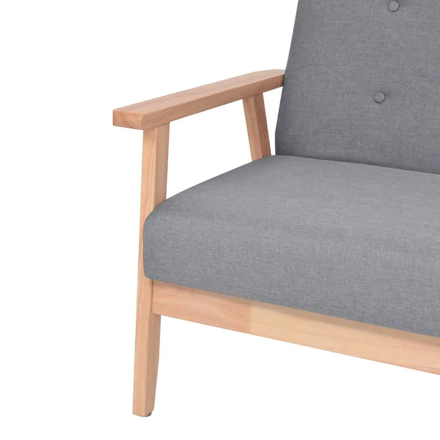 Fauteuil gris foncé tissu - 4