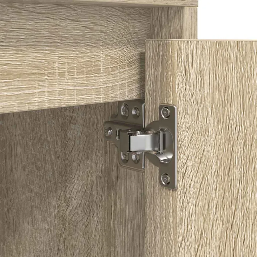 Table de chevet avec lumières LED chêne sonoma 38x34x50 cm - 10