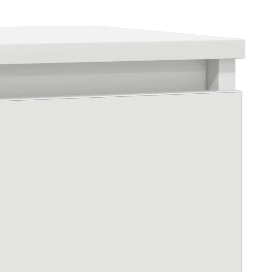 Buffet avec tiroir blanc 71x35x65 cm bois d'ingénierie - 10