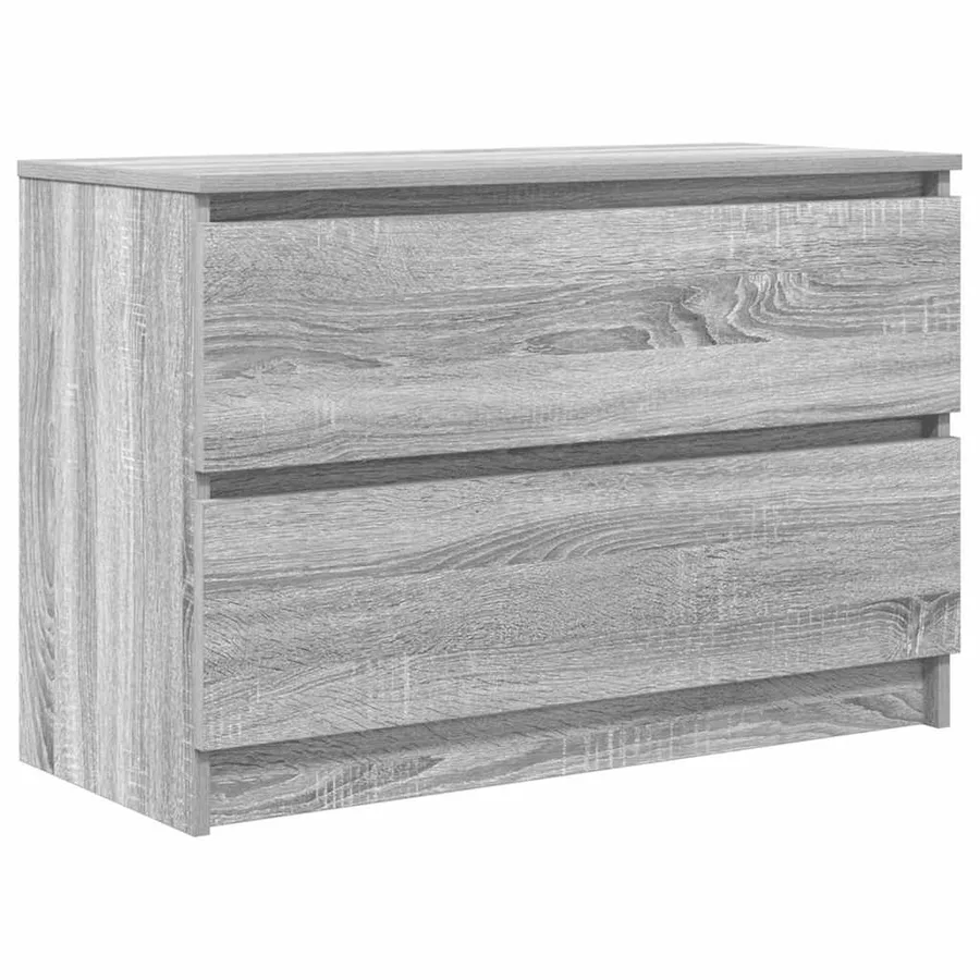 Meuble TV sonoma gris 80x35x54 cm bois d'ingénierie - 2