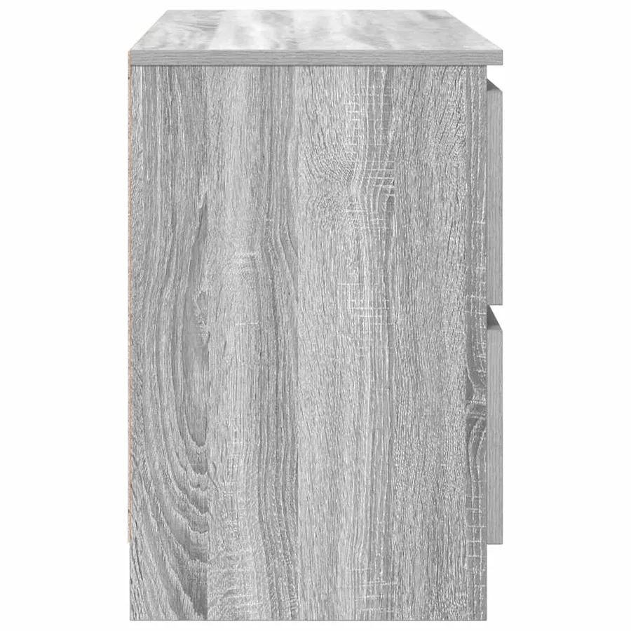Meuble TV sonoma gris 80x35x54 cm bois d'ingénierie - 7