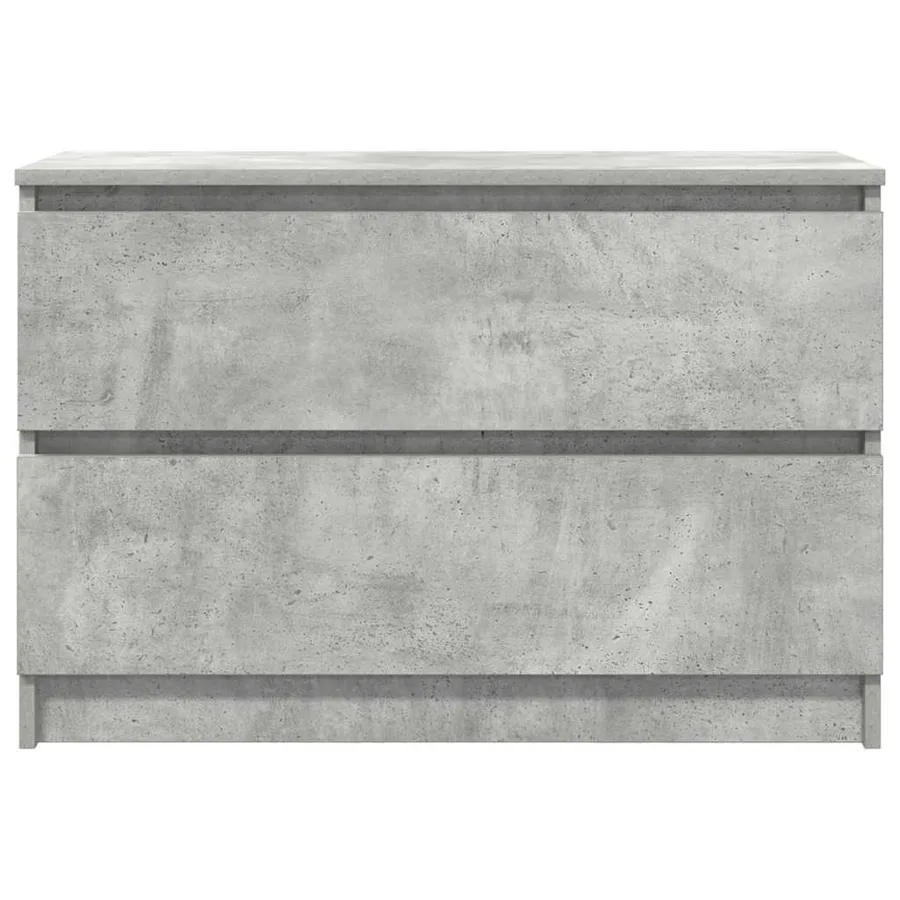 Meuble TV gris béton 80x35x54 cm bois d'ingénierie - 6
