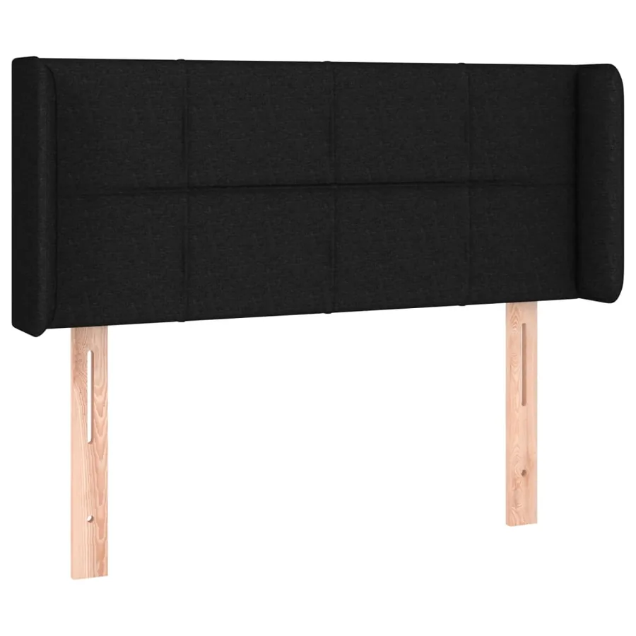 Tête de lit à LED Noir 103x16x78/88 cm Tissu - 3