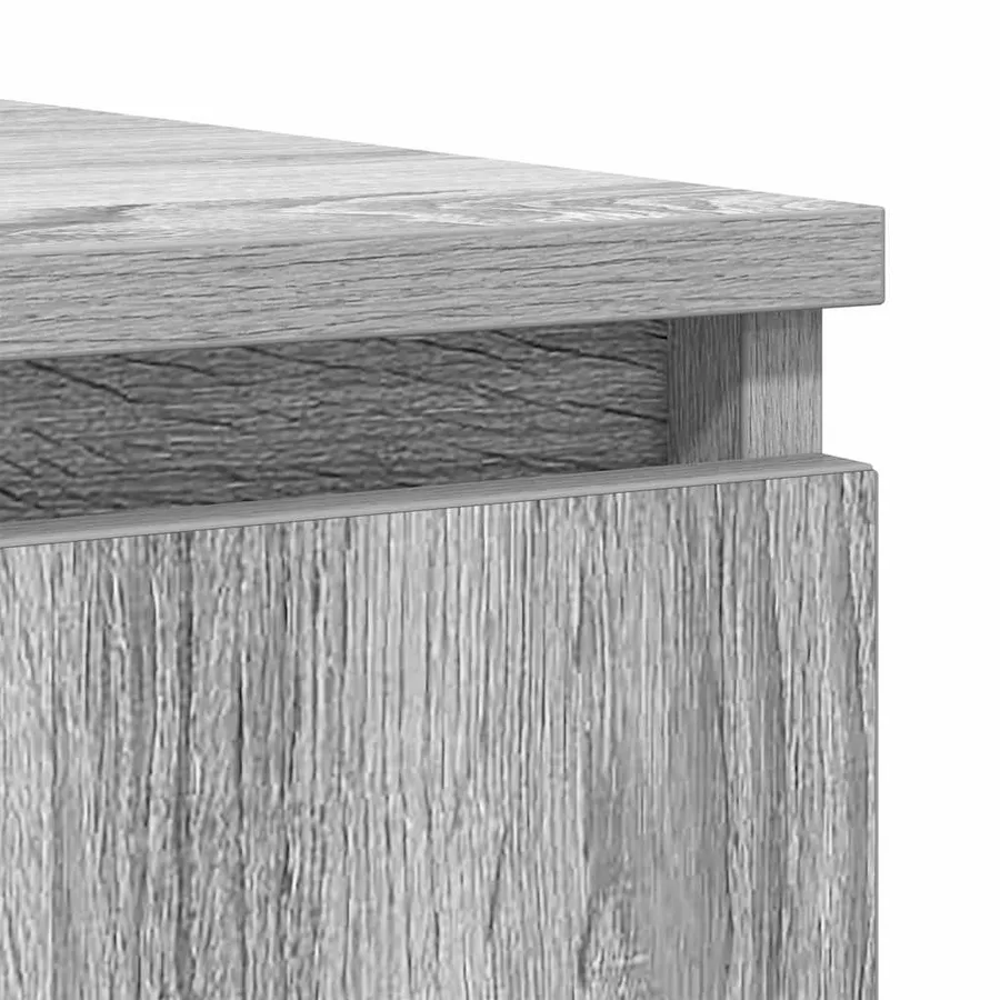 Buffet et tiroirs sonoma gris 100,5x35x98,5cm bois d'ingénierie - 10