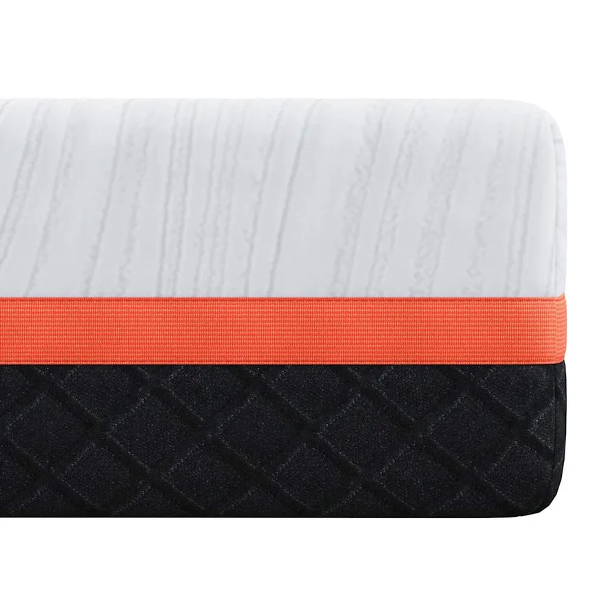 Matelas Blanc et Gris 90 x 200 cm Tissu jacquard - 6