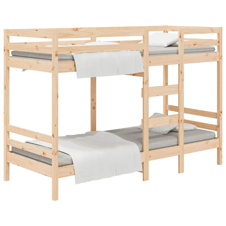Lit superposé sans matelas 90x200 cm bois de pin massif - 2