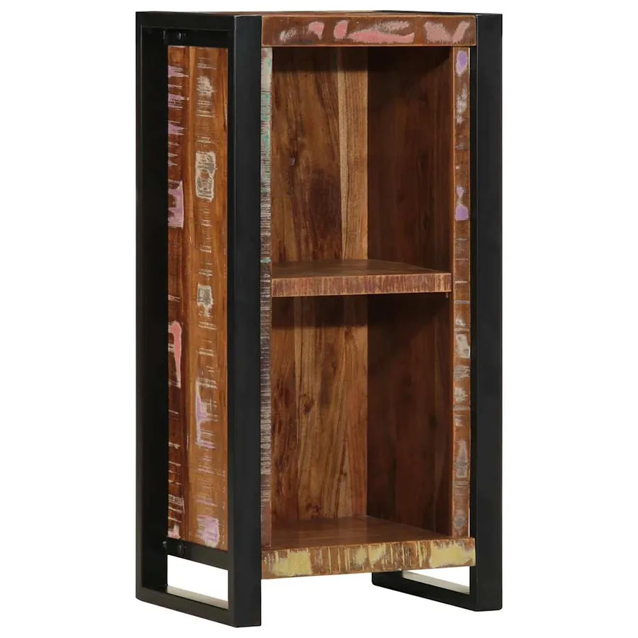 Table de chevet 40x30x80 cm bois massif de récupération - 12
