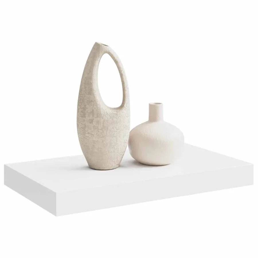Étagère murale flottante blanc 40x23,5x3,8 cm MDF - 5