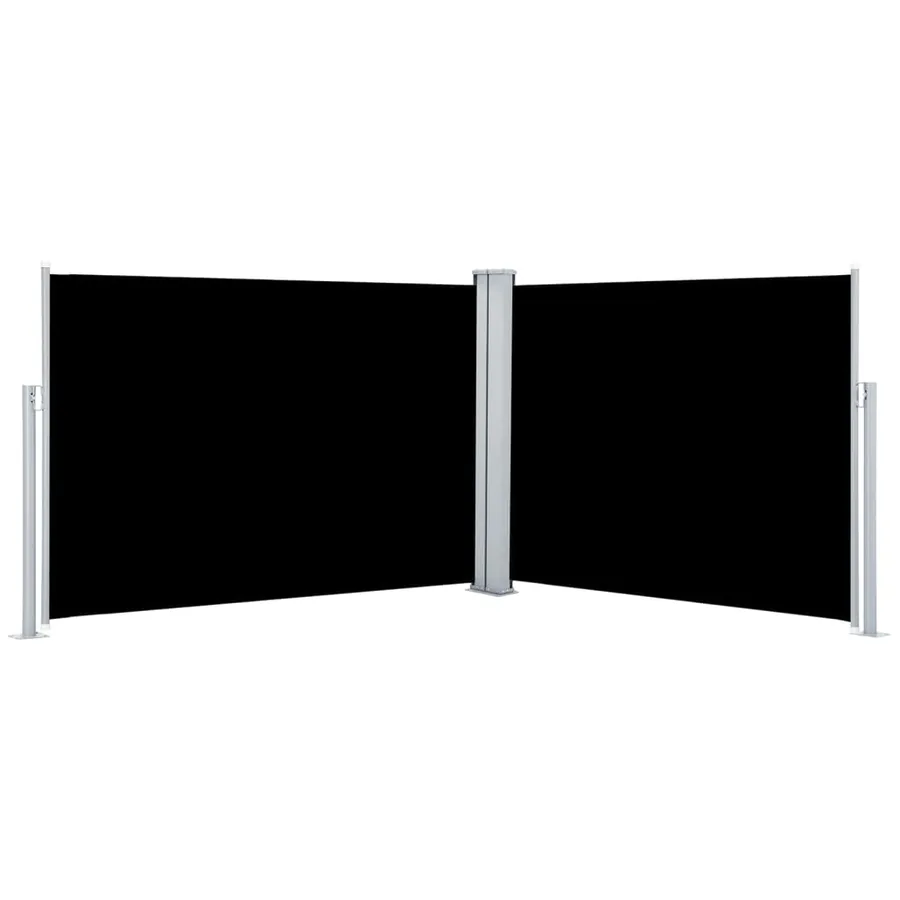 Auvent latéral rétractable Noir 100 x 1000 cm - 2