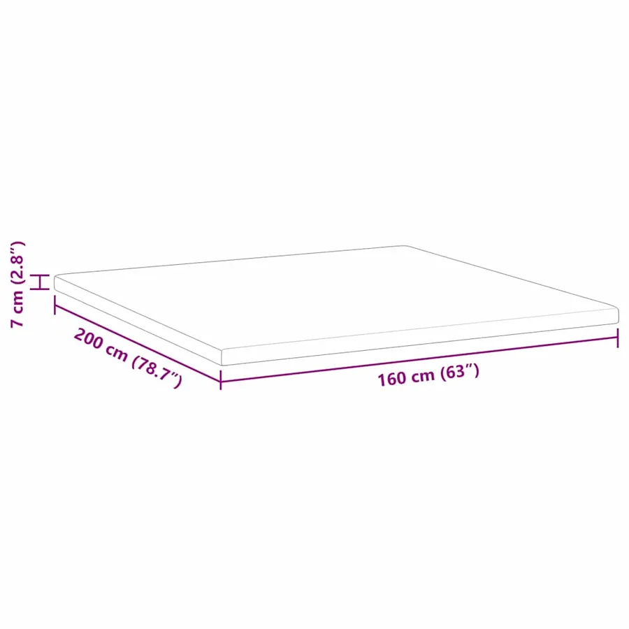 Surmatelas en mousse à mémoire 160 x 200 cm Thick Doux Blanc - 12