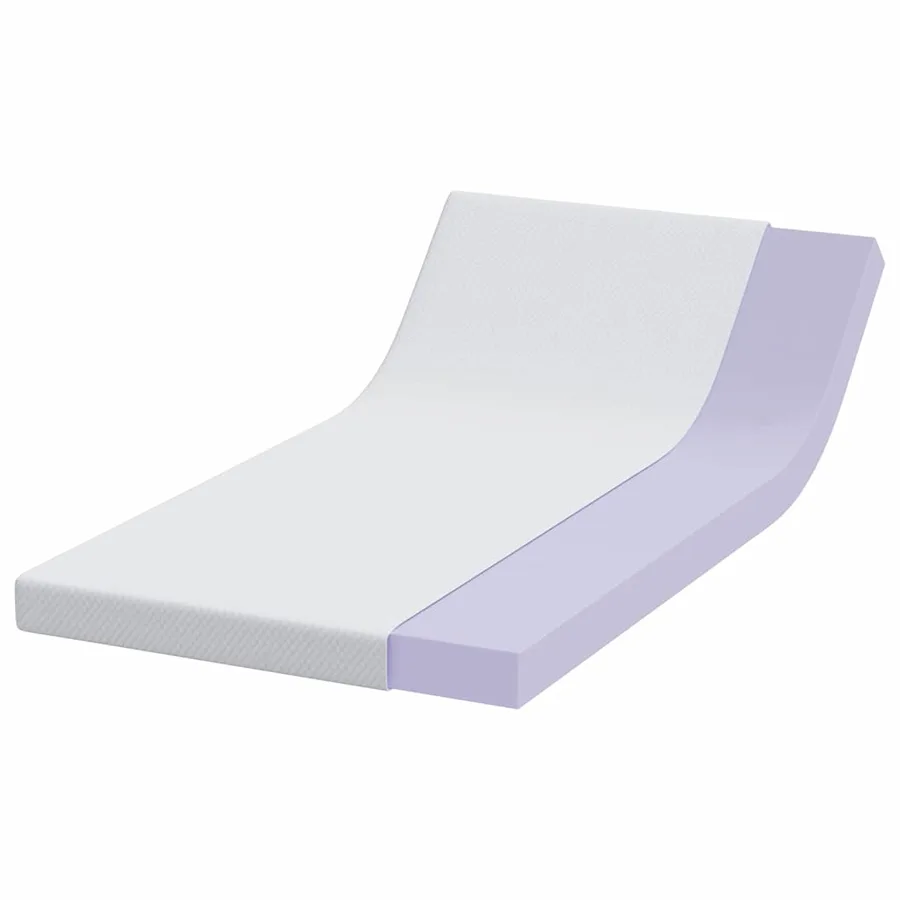 Surmatelas en mousse à mémoire 90 x 200 cm Thick Doux Blanc - 3